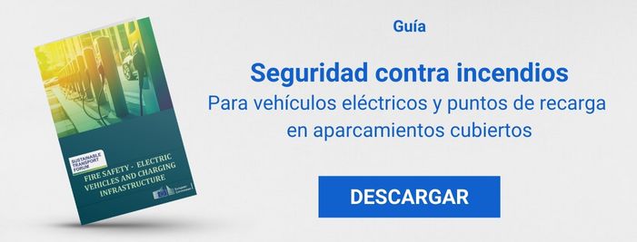 Seguridad contra incendios Para vehículos eléctricos y puntos de recarga en aparcamientos cubiertos
