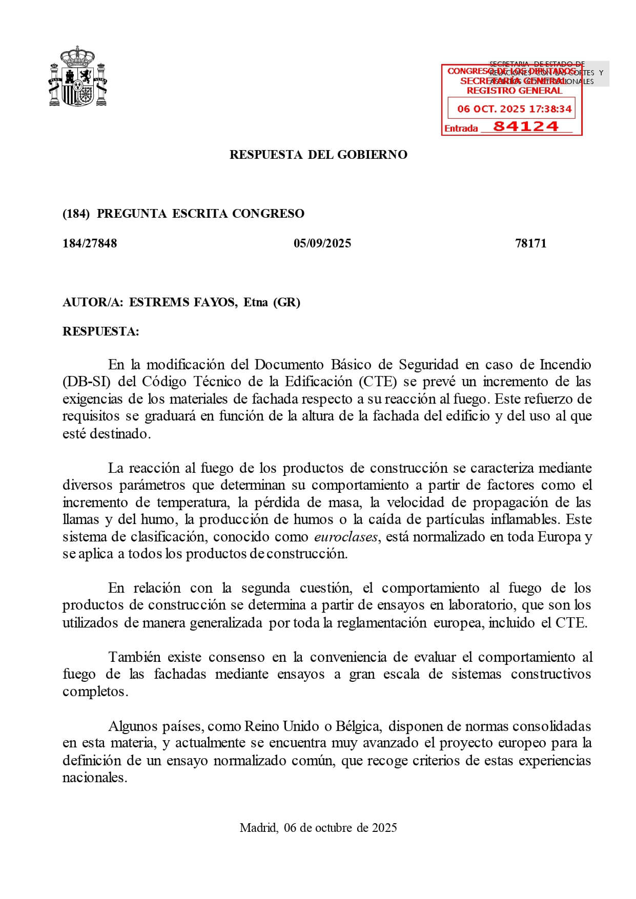 La Alianza S2E celebra el reconocimiento del Gobierno a sus propuestas para fachadas más seguras y sostenibles