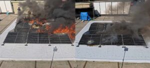 Sistemas fotovoltaicos en cubiertas con aislamiento de EPS cómo mejorar su comportamiento frente al fuego